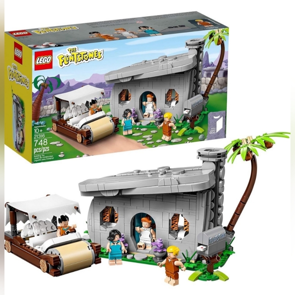 Lego Ideas 21316 The Flintstones Building Set Toy NWT Building Toy Set